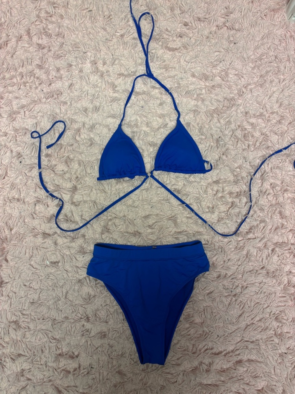 Ardene Royal Blue Triangle Bikini Set